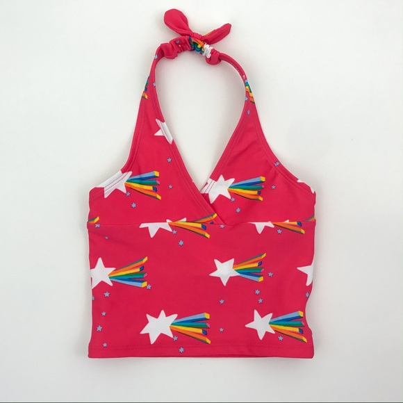 NEW Hanna Andersson Rainbow Stars Swimsuit top - Picture 2 of 6